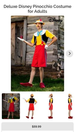 Deluxe Disney Pinocchio Adult Costume
