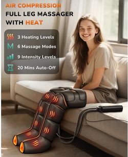 Air Compression Full Leg Massager with Heat