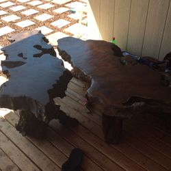 2 vintage driftwood table