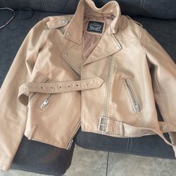 Cute Brown Leather Jacket 