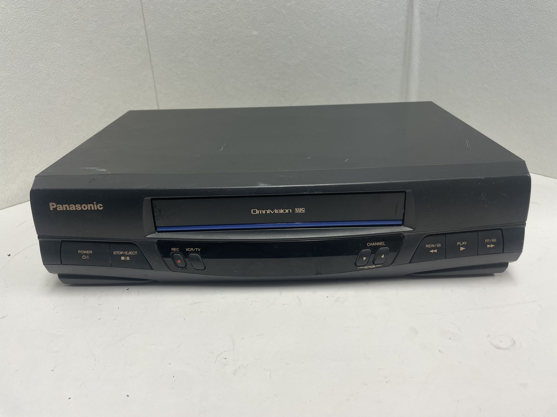 Panasonic Blue Line PVQ-V200 Omnivision VCR VHS Player TESTED & WORKS No Remote