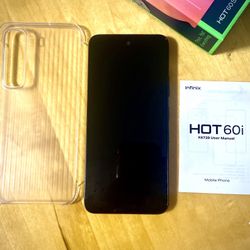 Infinix Hot 60i 128GB With 10GB RAM + Box & Accessories (Like New)