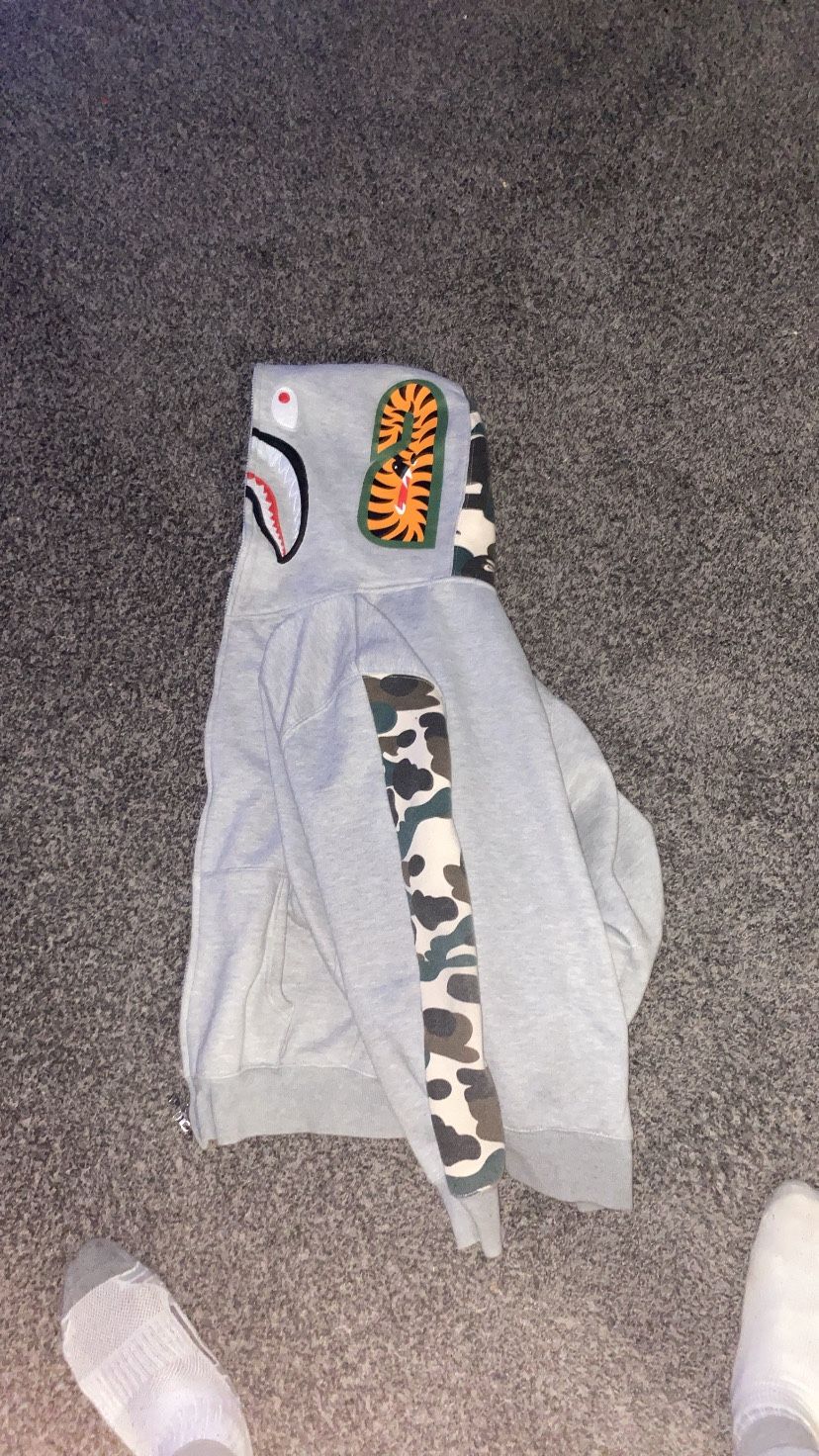 Grey Bape Hoodie