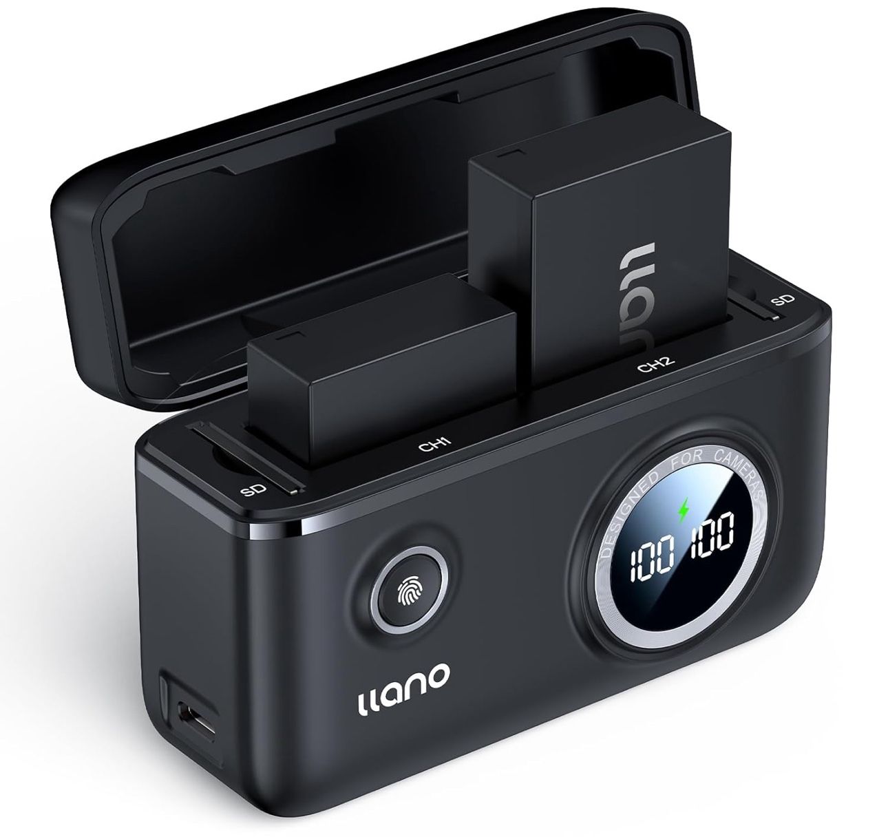 2-Pack NP-W126S Batteries & Dual USB 18W Charger for Fujifilm X-Series & More