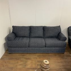 Navy Blue United Furniture Sofa Couch **ALL NYC DELIVERY*