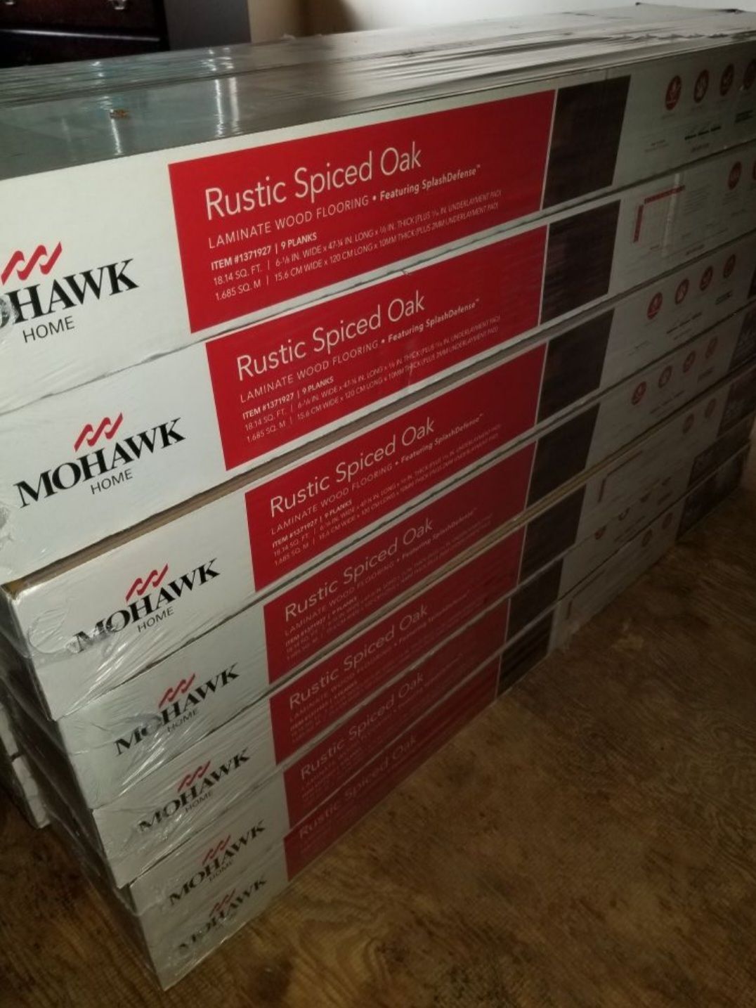 New Mohawk Rustic Spiced Oak Laminate Flooring 470+ square foot for ...