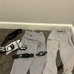 Kids Baseball pants, Gloves, Belt