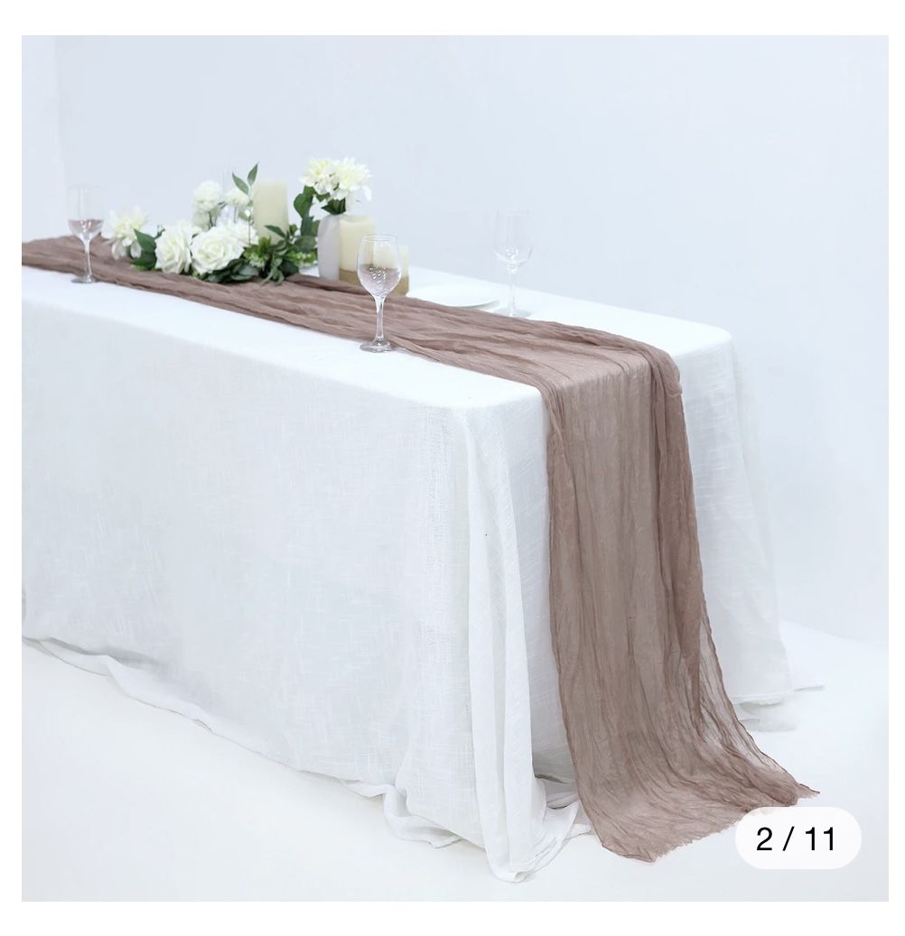 Cheesecloth Table Runners