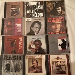Mixed Lot (13) Johnny Cash CDs See Last Pictures