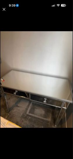 silver table