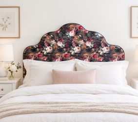 Bespoke Queen size Scalloped Headboard / Handmade / Local