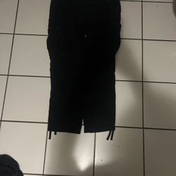 Empyre Black Corduroy Cargo Skate Pants