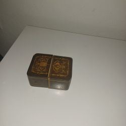 Birthday Gift Ideas Handcrafted Classic Wooden Playing Card Holder Deck Box Storage Case Organizer For The Holidays 