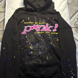 Pink Spier Hoodie Men Size L