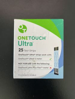 OneTouch Ultra 25 ct Test Strips Ultra 2 Meter