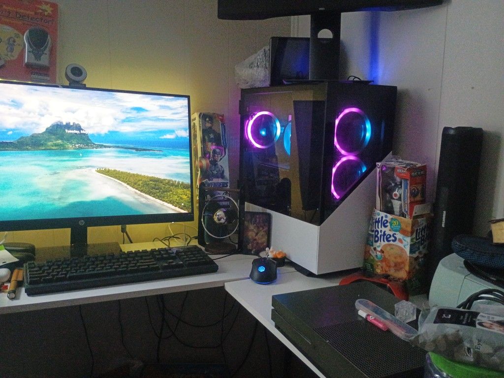 Computer Monitor And Keyboard
