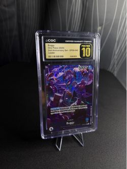 CGC Pristine 10 Buggy OP09-042 Leader One Piece 2nd Anniversary Set