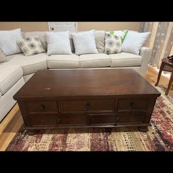 wood coffee table 
