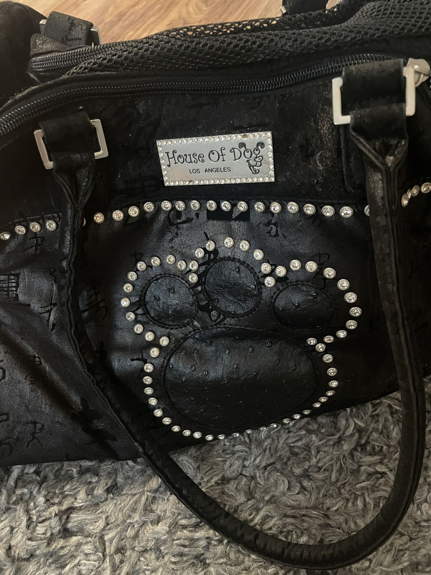 Faux Leather Minnie Mouse Dog/cat Carrier