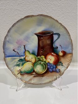 Vintage Hand Painted Plate by Y. Takimoto