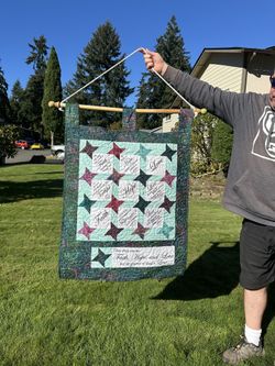 Quilted Spiritual Wall Hanging