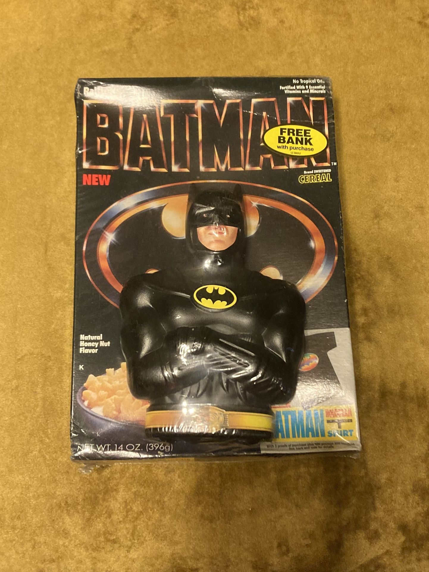 1989 Batman Cereal With Bank-Factory Sealed-Unopened.