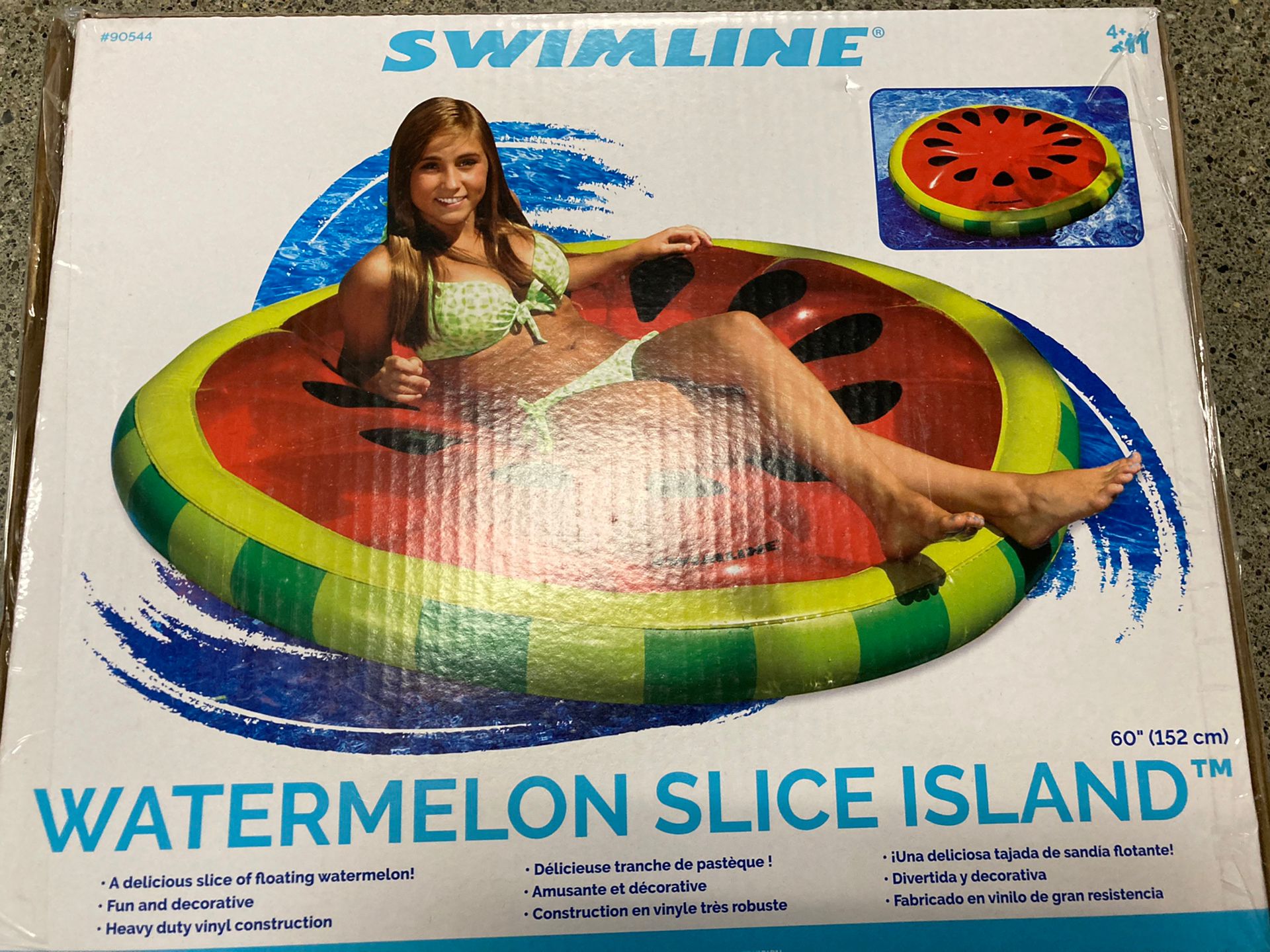 Swimline Watermelon Slice Island  Inflatable 
