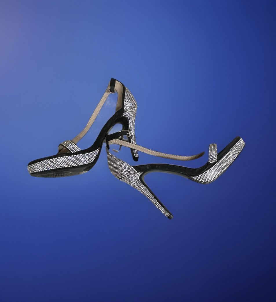 Rhinestone High Heels Size 8 