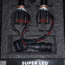 9006  LED Headlight Bulbs Low Beam Fog Light 300% Brighter 6500K Cool White Conversion Kit IP67 Waterproof 2 PCS