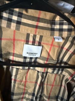 Burberry London England Plaid Shirt Size L