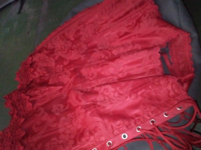 Red Fredericks Of Hollywood Corset Size 34 Style 7005