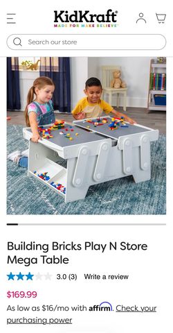 USED KidKraft Brick Building Table