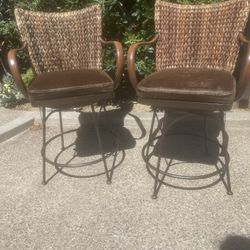 Palecek Pr of Counter Stools. Pls. Read Description. 