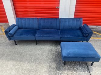 Sectional Couch with Ottoman
