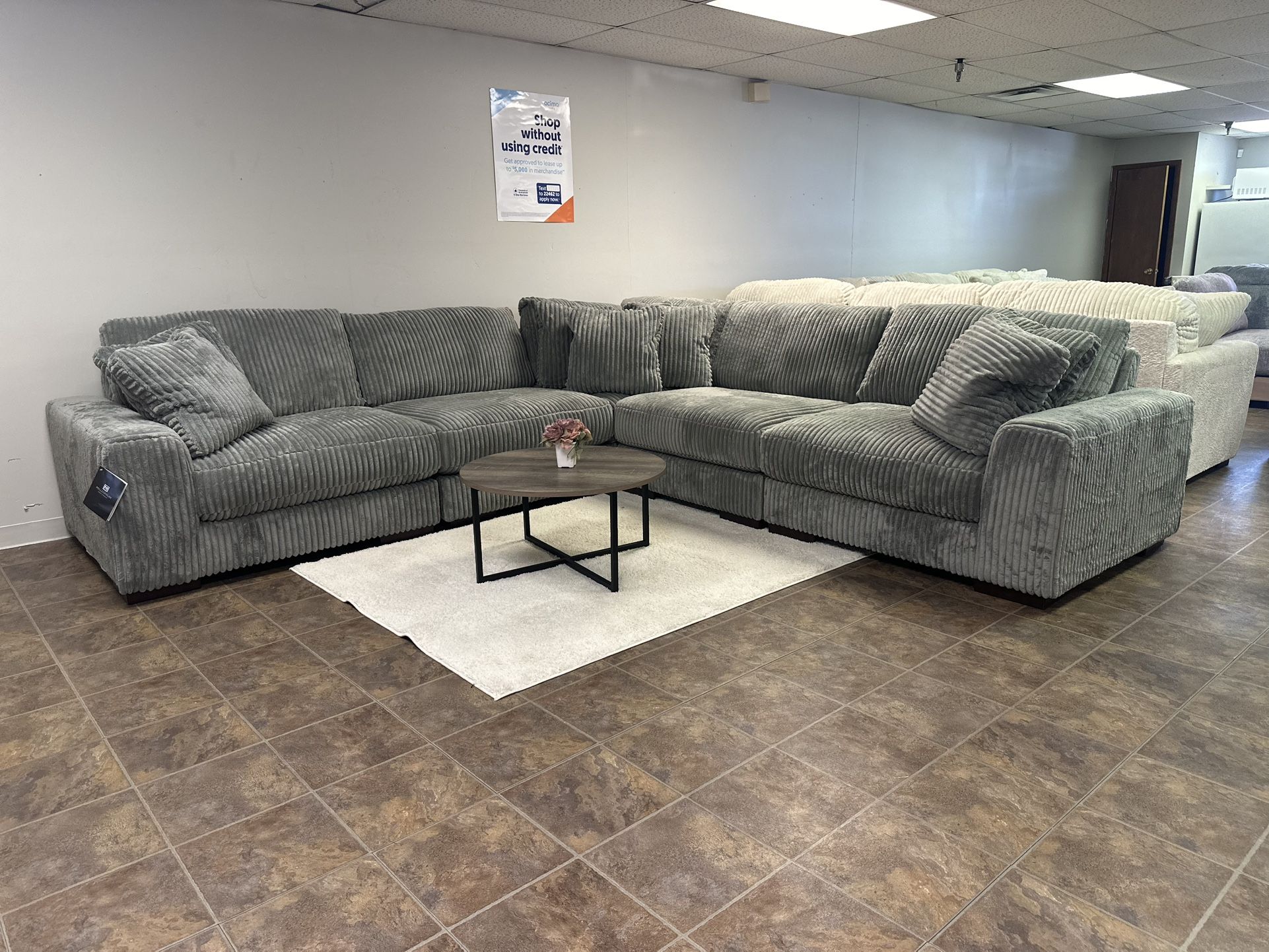 Gray Modular Couch Sofa Sectional New *DELIVERY!!*