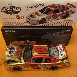 #8 Dale Earnhardt Jr Budweiser MLB AllStar Game 2001 Monte Carlo 24K gold 1/600  Nascar 1:32
