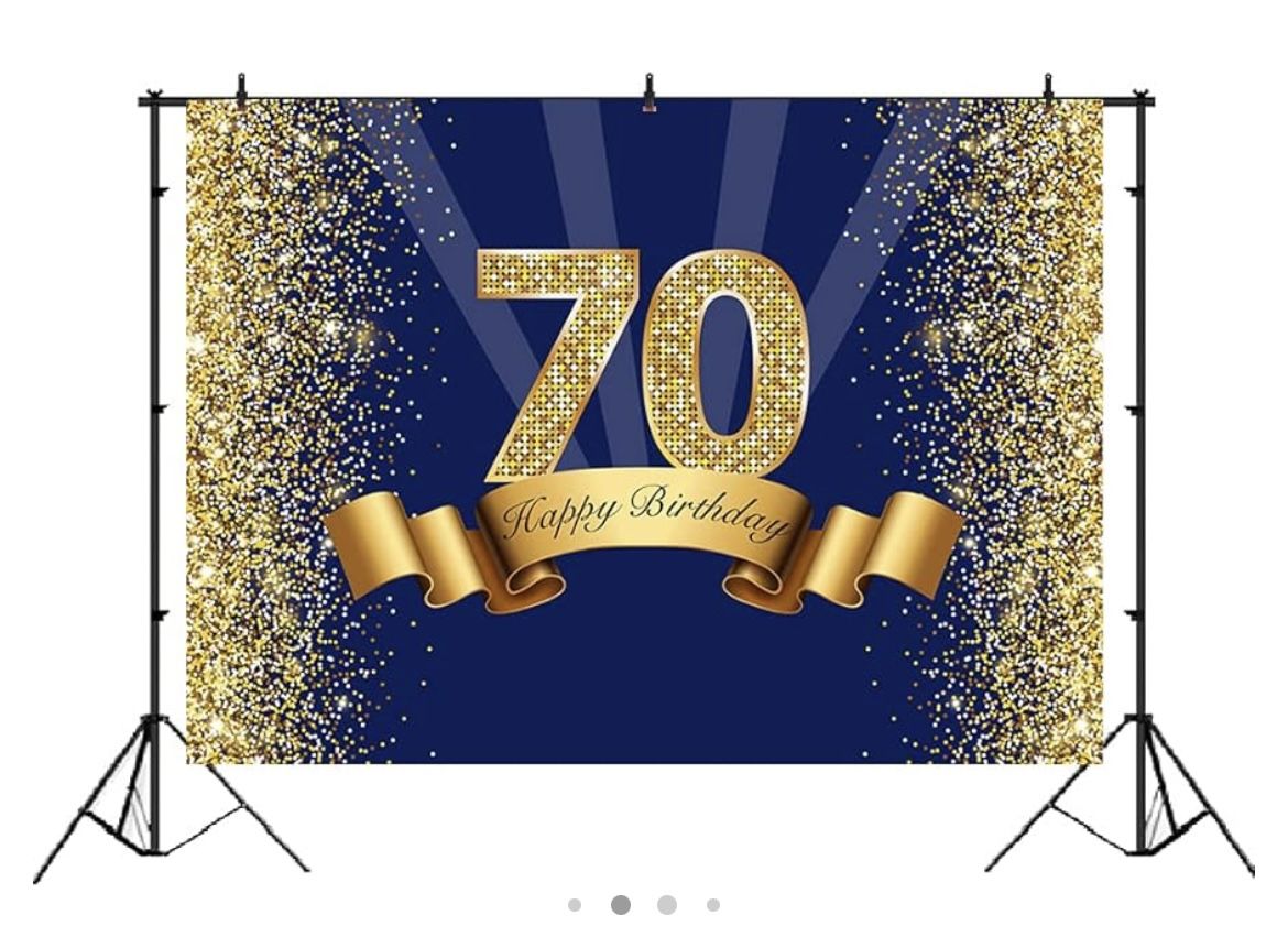 70th Birthday Backdrop