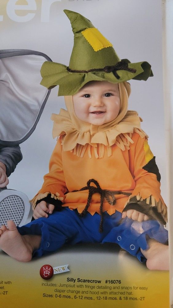 Infant Silly Scarecrow Halloween costume.