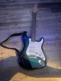 Stratocaster-Style Electric Guitar with Strap