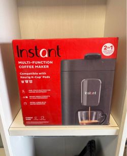 3-in-1 Single Cup Black Multifunction Drip Coffee Maker