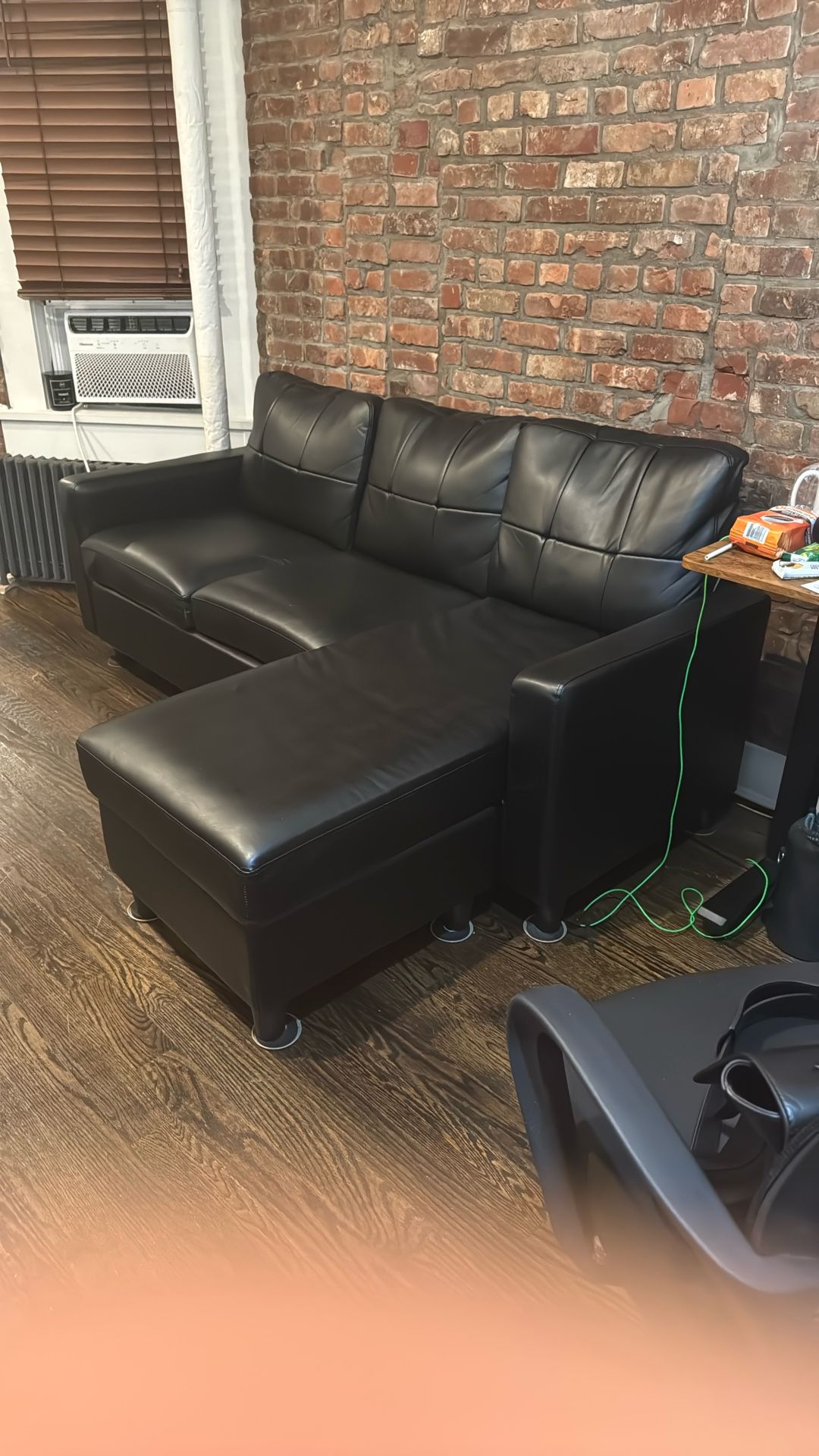 Black Leather Couch