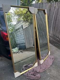 2  New identical large mirrors