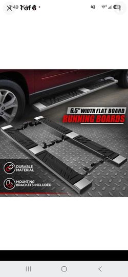 For 14-23 Jeep Cherokee 6.5" Side Premium Running Boards Pedal Step Nerf Bar