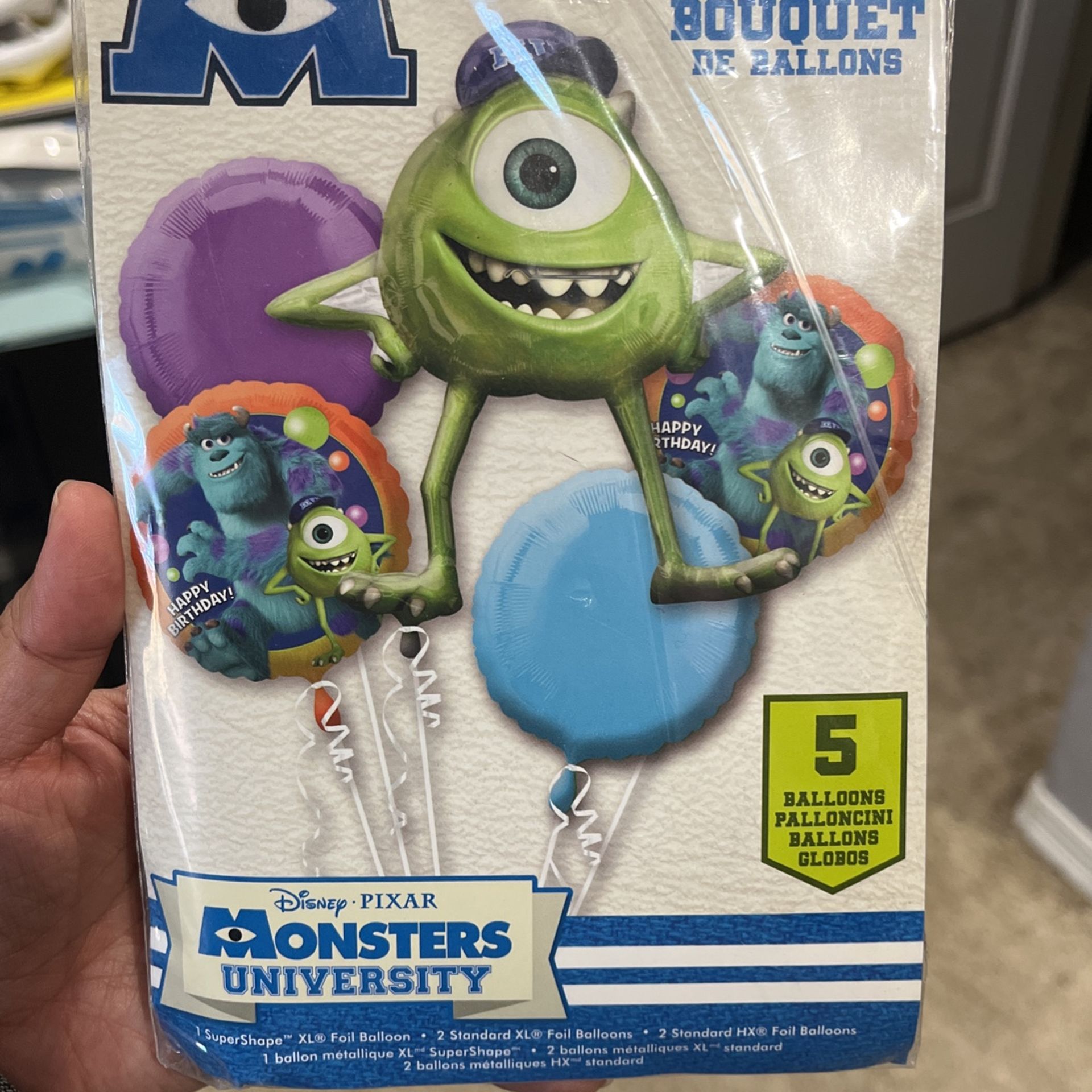 Monsters Inc. balloons