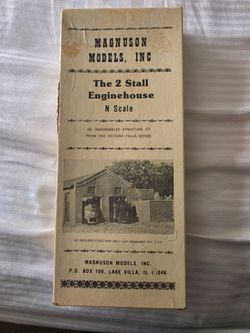 Magnuson Models 2 Stall Enginehouse N Scale Kit