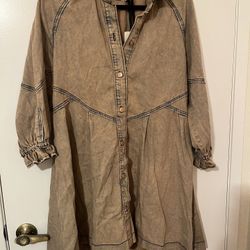 Free People denim tunic dress 