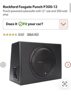 Rockford Fozgate Punch P-300 -12 Sub Woofer