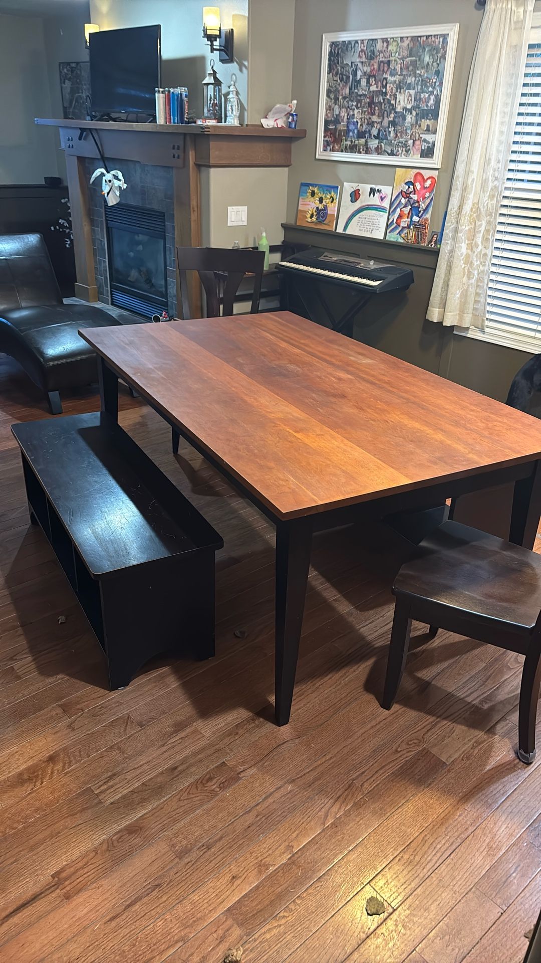 Teak Farm Style Dining Table Original Cost $3800
