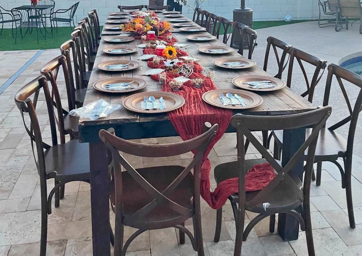 Rustic Farm Style Tables