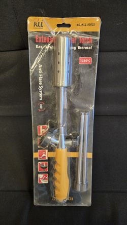 Butane Gas Torch Weed Burner Kit,Portable Torch Weed Burner,Adjustable Flame Liquefied Gas Blow Torch with Grip High Temperature Tool for Flame Weedi